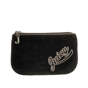 Juicy couture brown vintage velour dream y2k pouch case